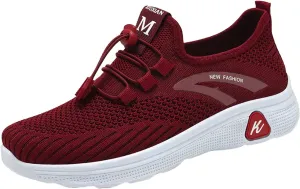 Men Orthopedic Sneakers with Arch Support Mesh Lace Up Breathable Casual Sneaker Wide Width Lightweight Walking Shoes