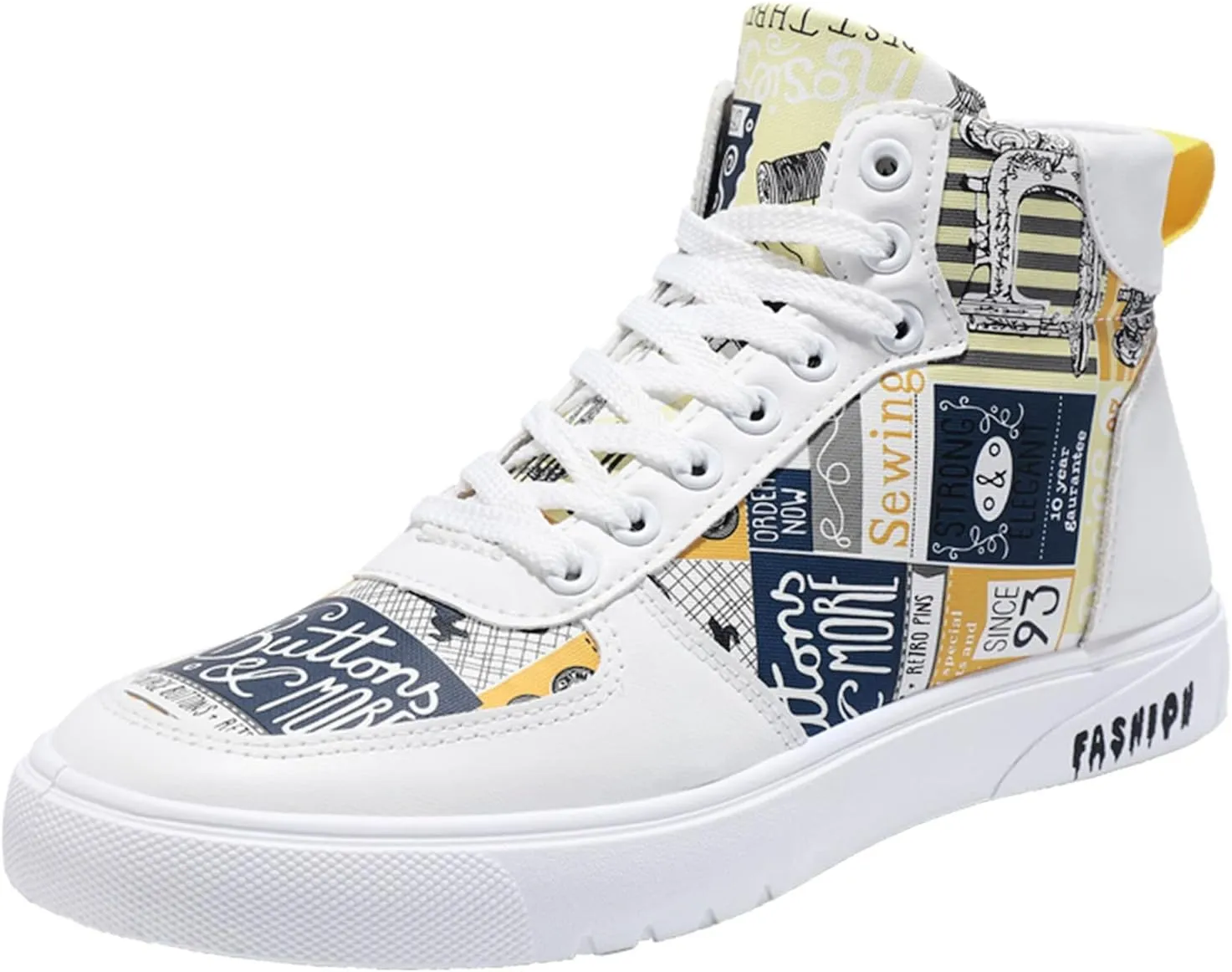 Men Shoes High Top Fashion Casual Shoes for Walking Lace Up Sports Chukka for Men Casual Leather Sneaker