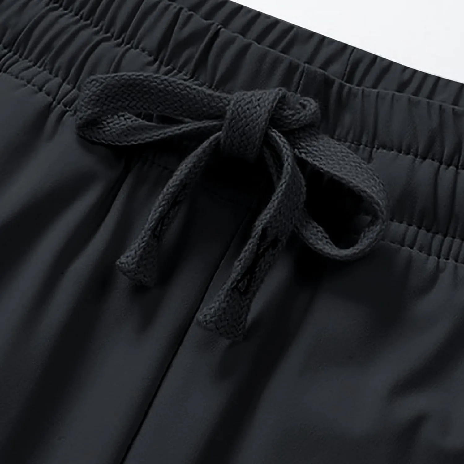 Mens Athletic Pants Relaxed Fit Stretch Waist Straight Leg Joggers Casual Plus Size Lightweight Hiking Jogging Trousers