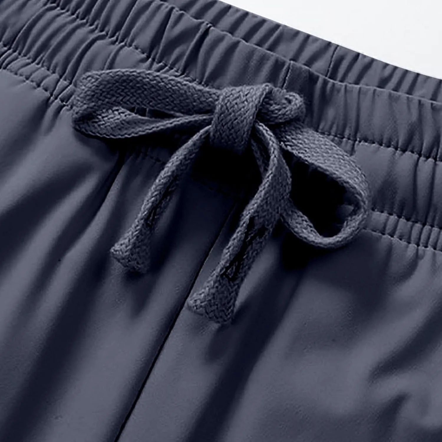 Mens Athletic Pants Relaxed Fit Stretch Waist Straight Leg Joggers Casual Plus Size Lightweight Hiking Jogging Trousers