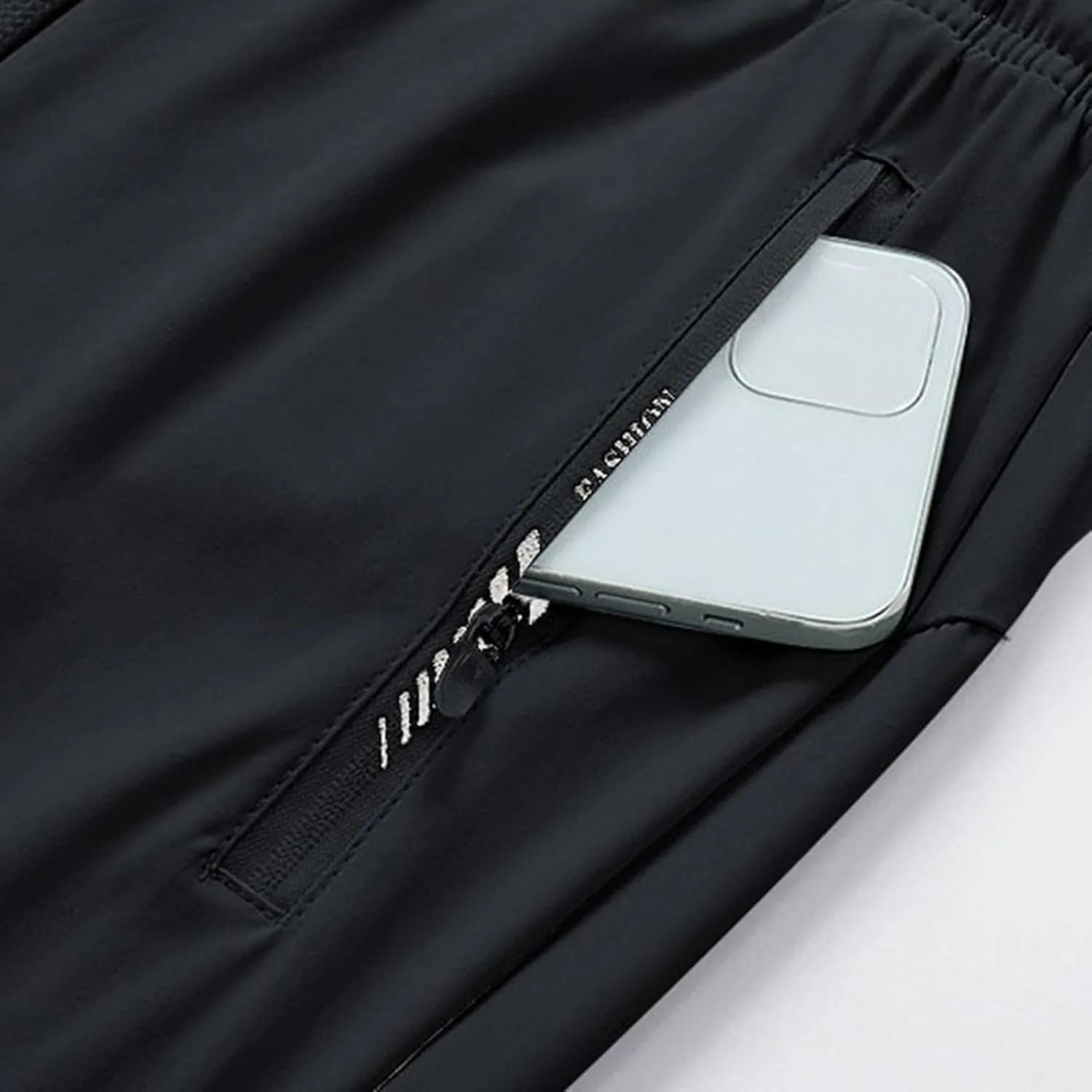 Mens Athletic Pants Relaxed Fit Stretch Waist Straight Leg Joggers Casual Plus Size Lightweight Hiking Jogging Trousers