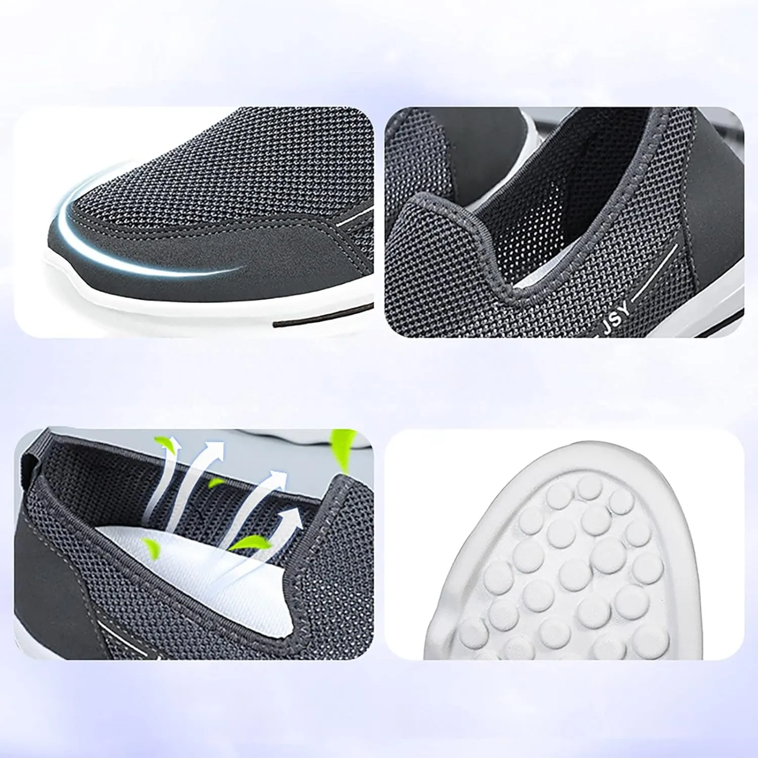 Mens Athletic Shoes Mens Tennis Shoes Tennis Shoe for Men Slip on Shoe for Men Athletic Gym Mesh Sneaker