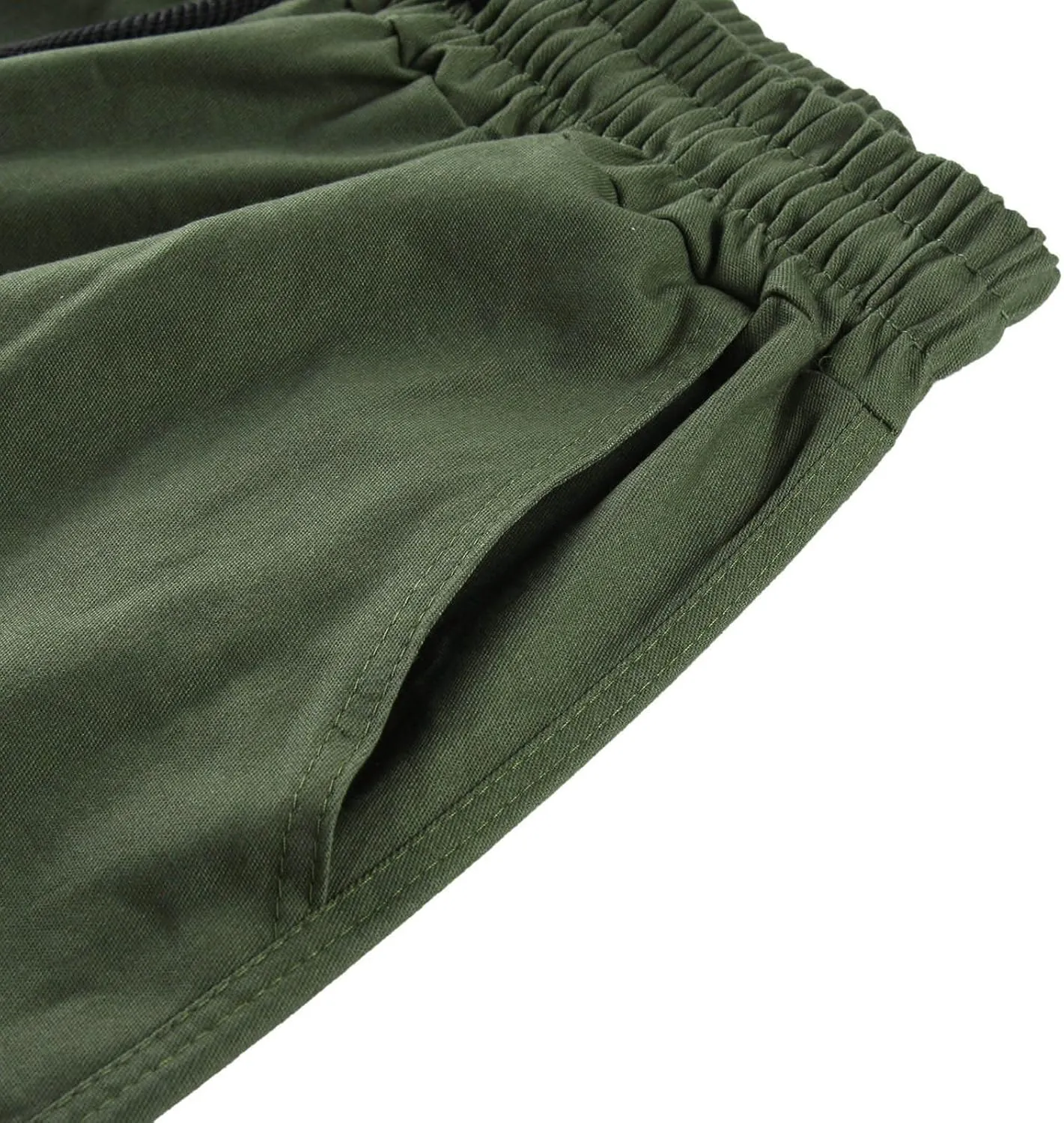 Mens Cargo Combat Work Pant Gym Running Jogger Soft Sweatpant Loose Cuffed Hem Pant Track Lounge
