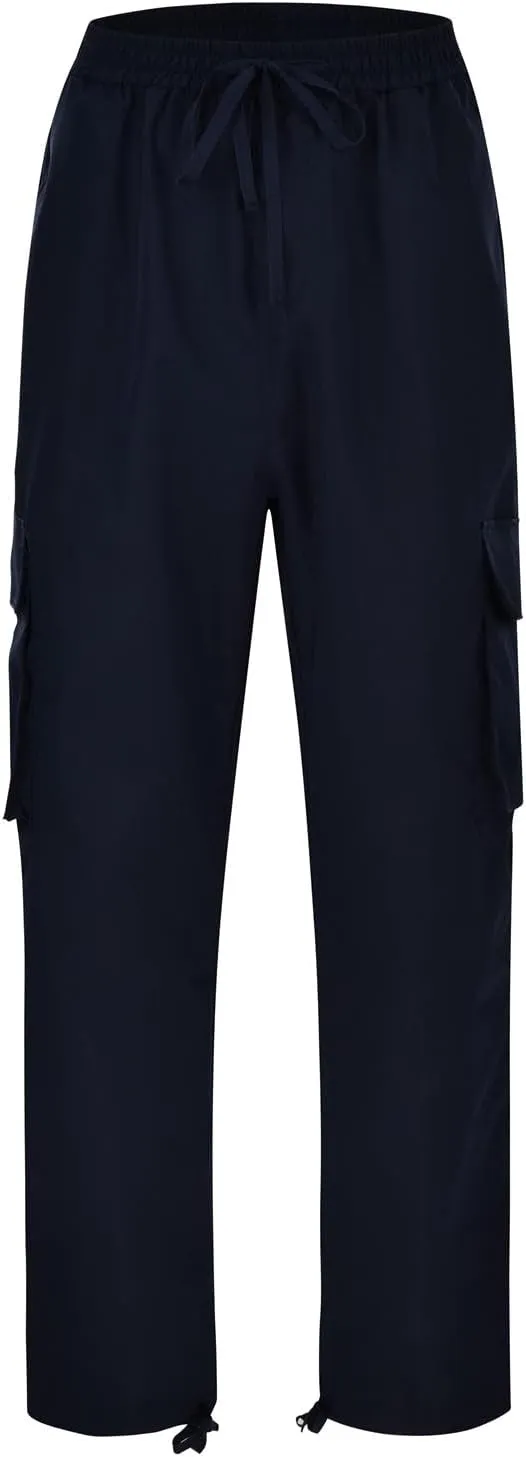Men's Cargo Pants Big and Tall Baggy Drawstring Elastic Waist Sweatpants Lightweight Casual Tactical Atheltic Hiking Pants