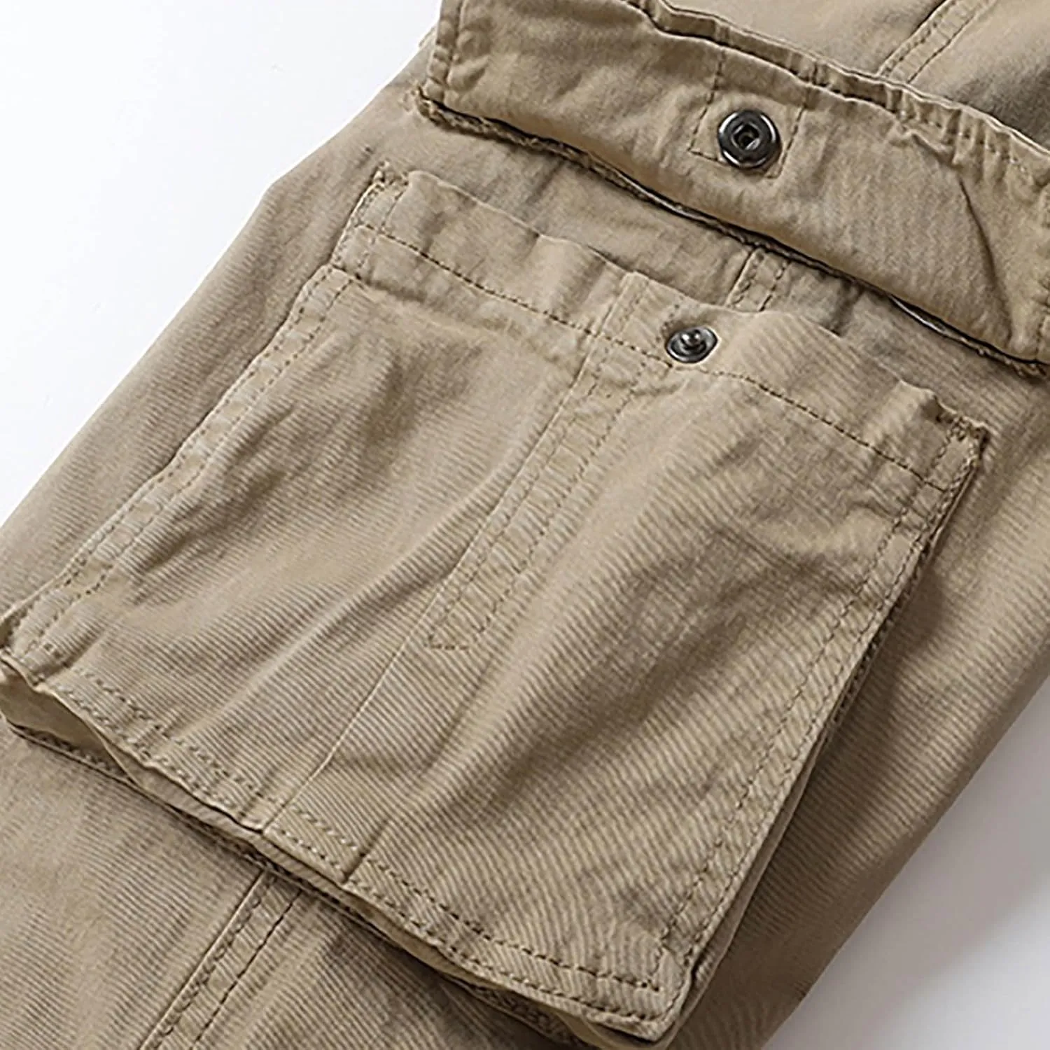 Men's Cargo Pants Big and Tall Elastic Waist Drawstring Workwear Lightweight Solid Color Casual Sweatpants with Pockets