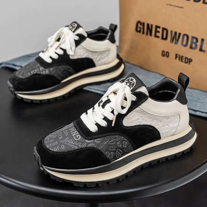 Men's Casual Breathable Sports Shoes are Fashionable, Thick-Soled, Anti-Slip and wear-Resistant, Suitable for Daily Outdoor wear