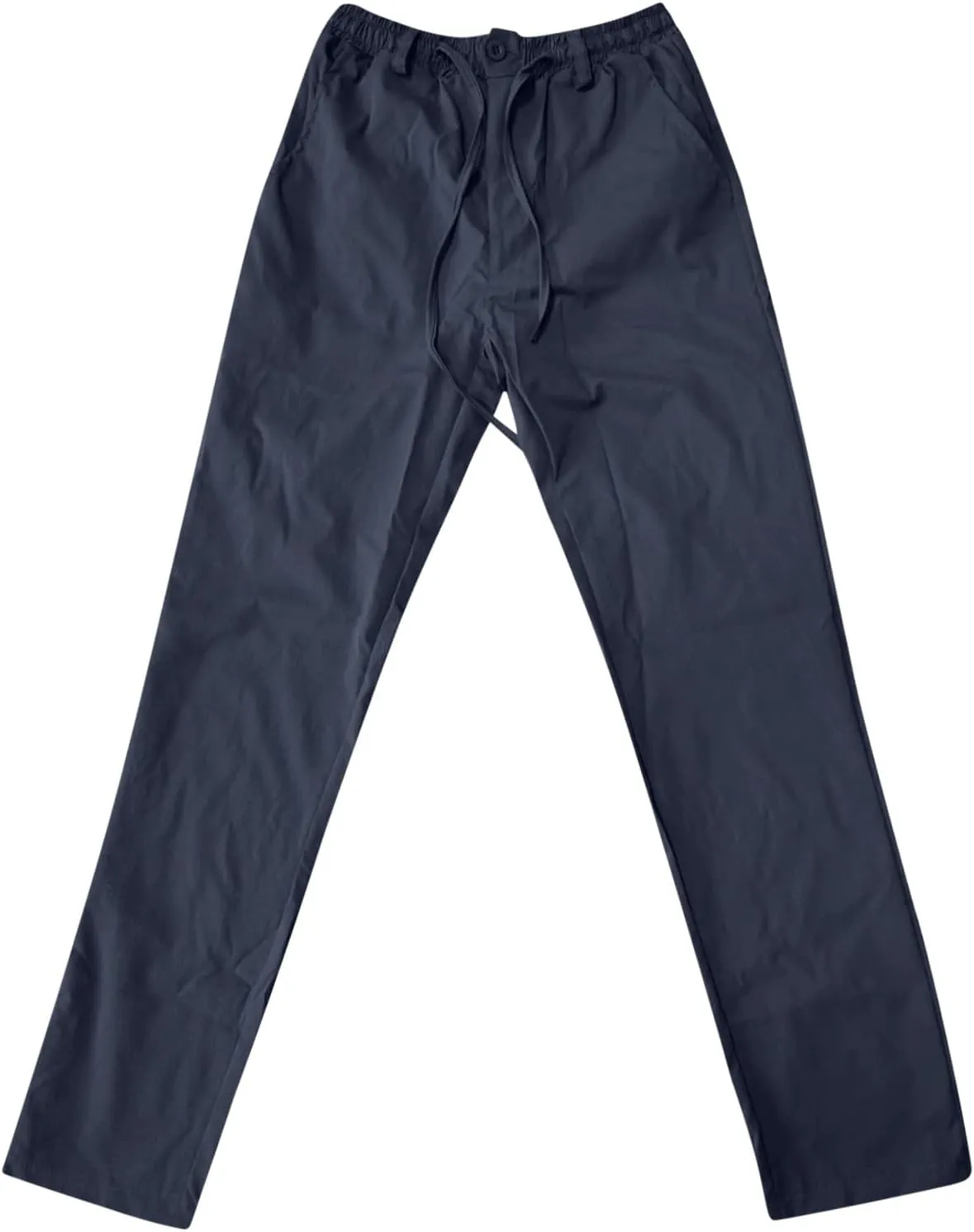 Mens Casual Pants Elastic Waist Drawstring Lounge Pants Lightweight Plus Size Straight Leg Atheltic Sweatpants with Pockets