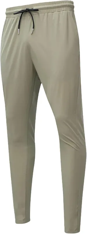 Mens Casual Pants Slim Elastic Waist Drawstring Pants Lightweight Tapered Yoga Trousers Comfy Breathable Summer Beach Pants
