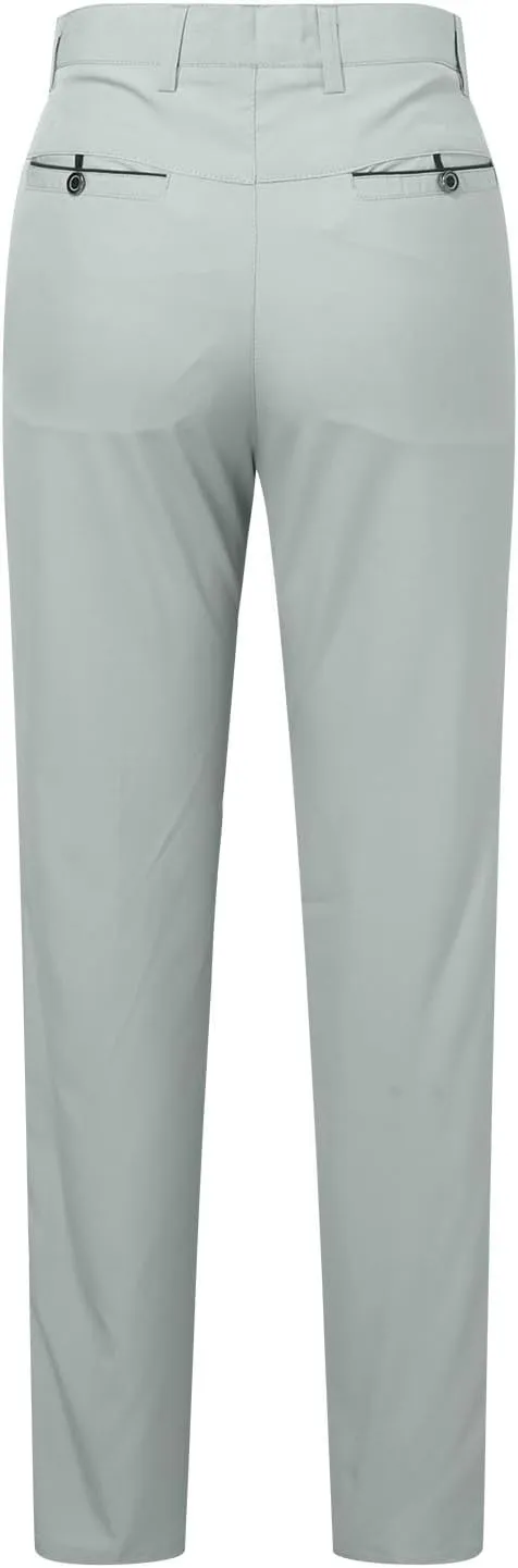 Mens Dress Pants Relaxed Fit Straight Leg Plus Size Casual Pants Summer Comfy Baggy Solid Classic Work Trousers with Pockets