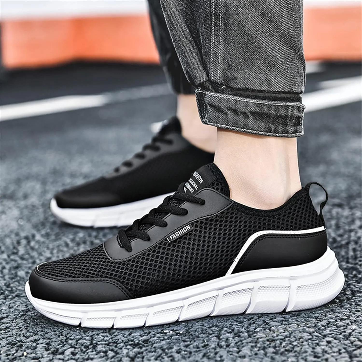Men's Fashion Sneakers Men's Casual Dress Shoes Sneakers Classic Casual Walking Shoes Weight Lifting for Men Comfortable Walking Tennis White Leather Shoe