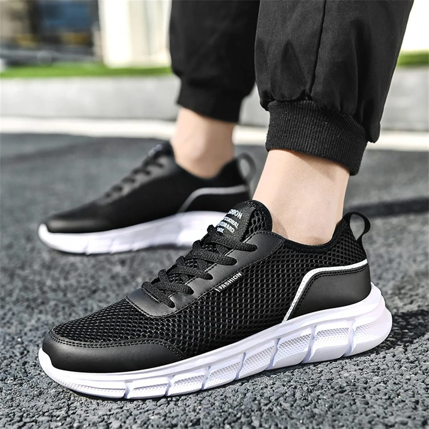 Men's Fashion Sneakers Men's Casual Dress Shoes Sneakers Classic Casual Walking Shoes Weight Lifting for Men Comfortable Walking Tennis White Leather Shoe