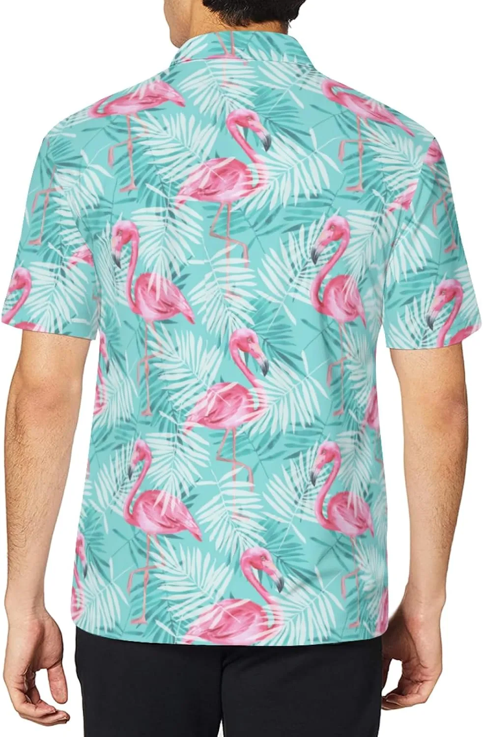 Men's Funny Golf Shirts Hawaiian Polo Shirts Short Sleeve Performance Moisture Wicking Dry Fit Beach Summer Golf Polo Shirts