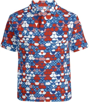 Men's Funny Golf Shirts Hawaiian Polo Shirts Short Sleeve Performance Moisture Wicking Dry Fit Beach Summer Golf Polo Shirts