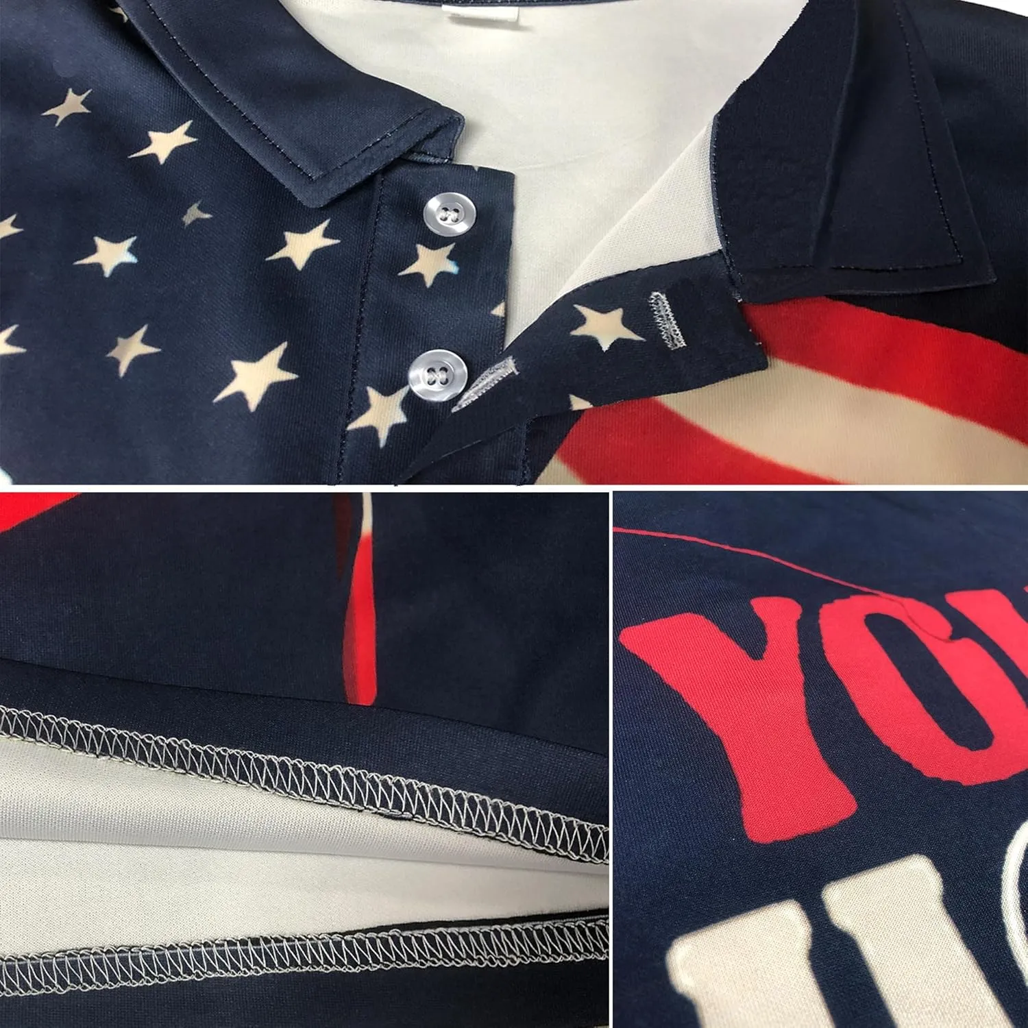 Men's Funny Golf Shirts Hawaiian Polo Shirts Short Sleeve Performance Moisture Wicking Dry Fit Beach Summer Golf Polo Shirts