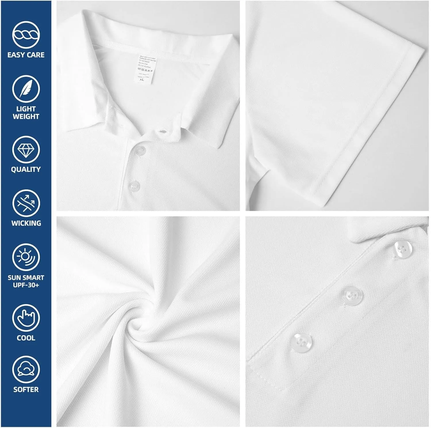 Men's Funny Golf Shirts Hawaiian Polo Shirts Short Sleeve Performance Moisture Wicking Dry Fit Beach Summer Golf Polo Shirts