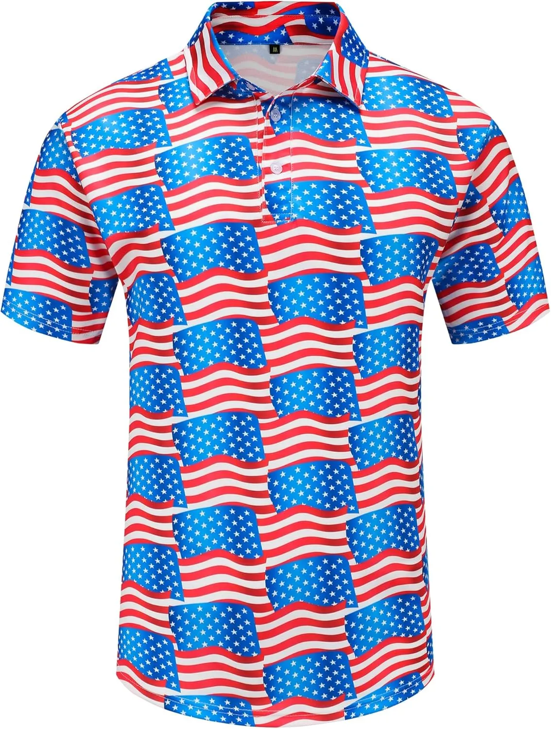 Men's Golf Polo Shirts Funny Golf Shirts for Men Performance Moisture Wicking Quick Dry Athletic Short Sleeve Shirts