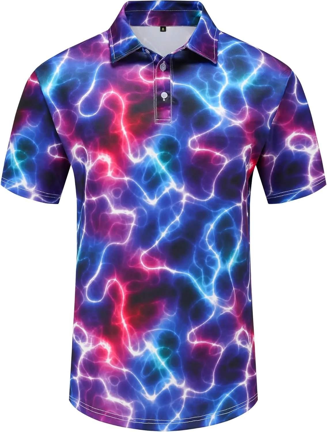 Men's Golf Polo Shirts Funny Golf Shirts for Men Performance Moisture Wicking Quick Dry Athletic Short Sleeve Shirts