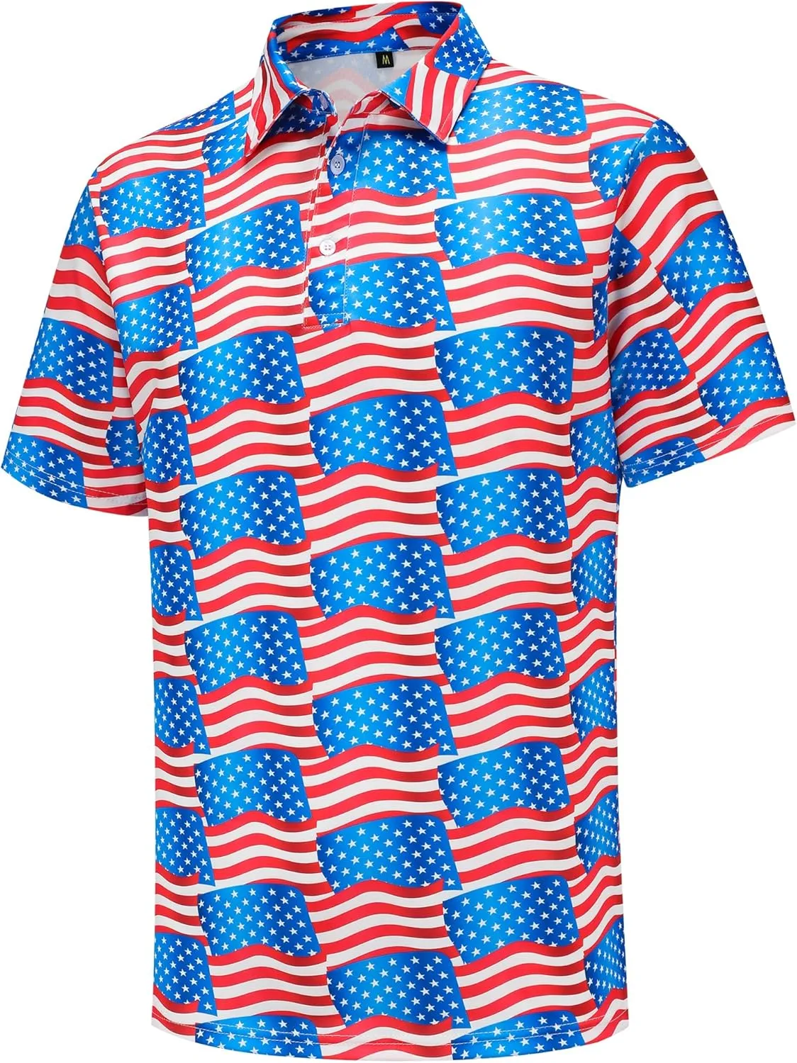 Men's Golf Polo Shirts Funny Golf Shirts for Men Performance Moisture Wicking Quick Dry Athletic Short Sleeve Shirts