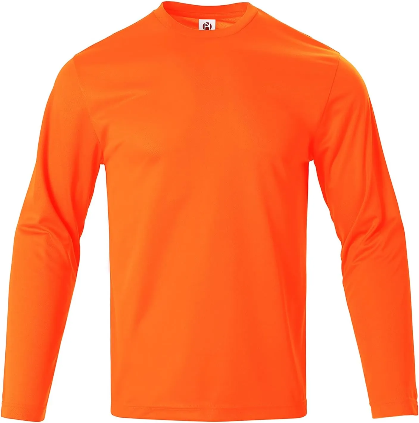 Mens Long Sleeve Shirts Casual Quick Dry Crew Neck Work Shirts Athletic Cycling Hiking T-Shirts 5 Pack