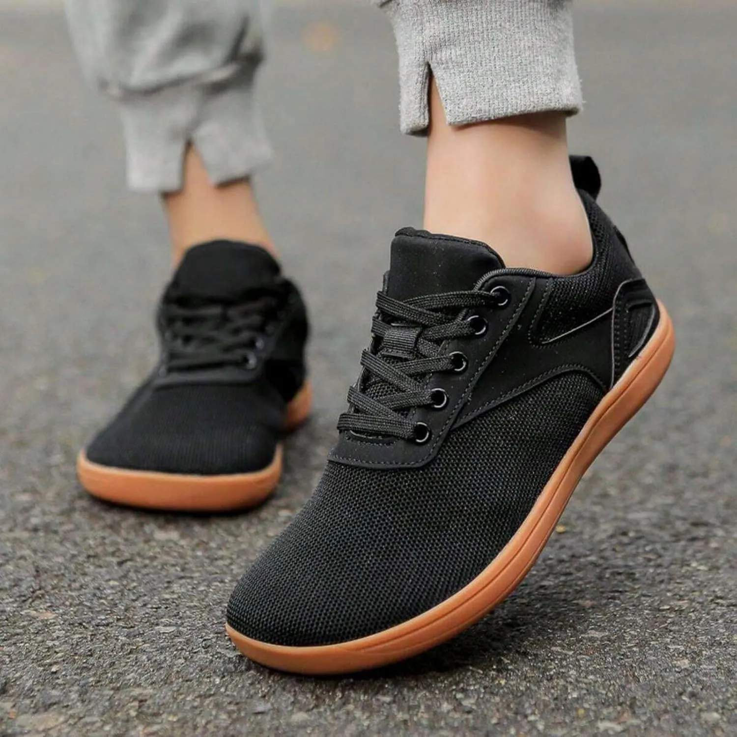 Men's Non Slip Barefoot Minimalist Shoes Outdoor Athletic Slip-On Hiking Shoe Lightweight Elderly Slip On Shoes