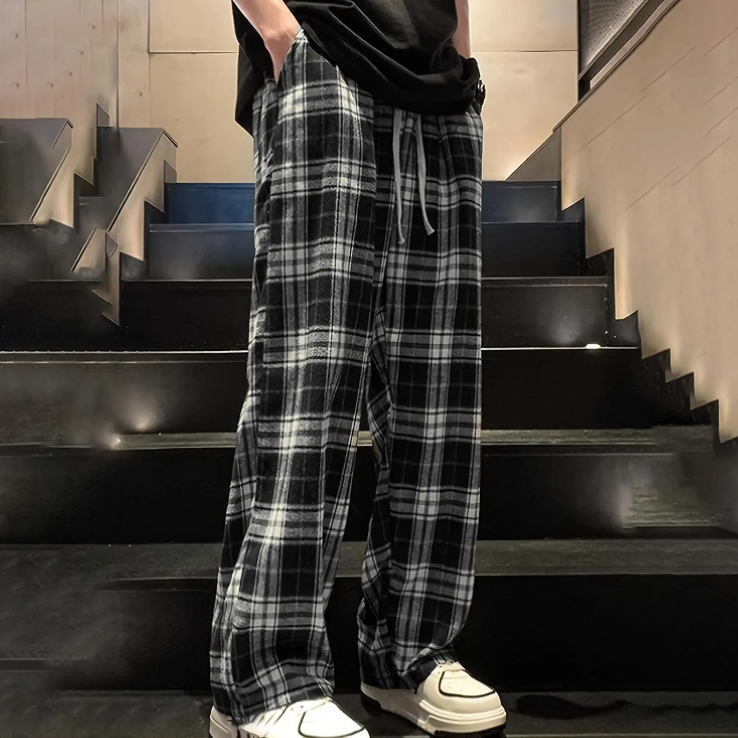 Men's Pant Casual Plain Joggers Gym Sports Yoga Sweatpant Tapered Elasticated Adjustable Waist Combat Pant