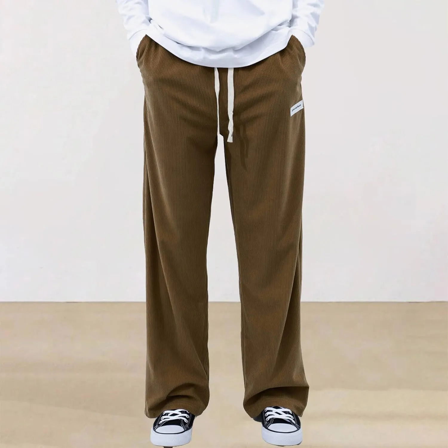 Men's Pants Casual Plus Size Jogger Gym Athletic Sweatpants Loose Elasticated Waistband Lounge Pant