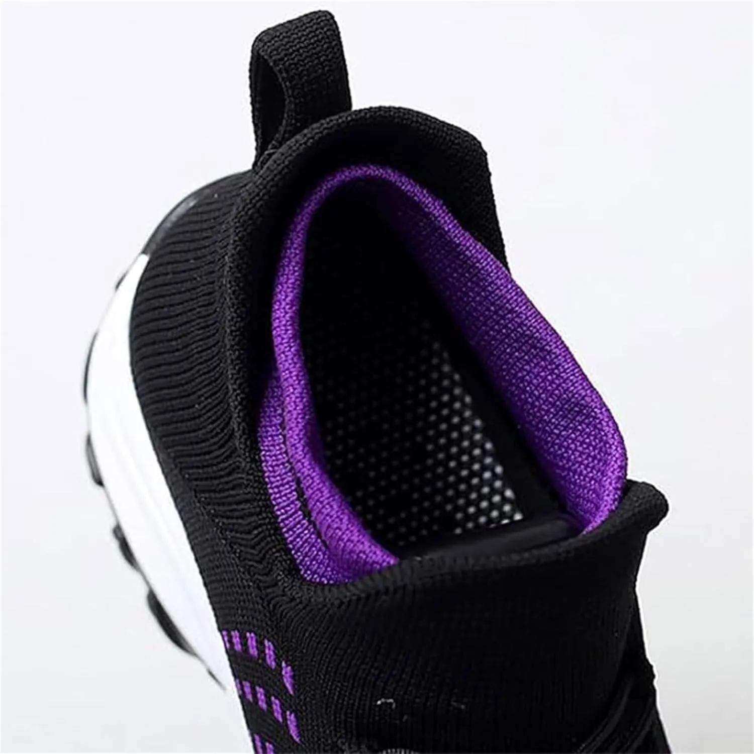 Mens Platform Sneakers Air Cushion for Day Walking, Orthopedic Stretch Breathable, Thick Rocker Bottom for Men Women