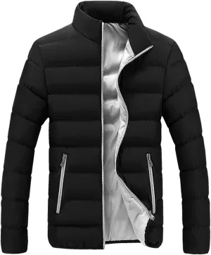 Men's Puffer Jacket Waterproof Winter Parka Warm Thicken Ski Coat Real Down Insulated Packable Puffer Jacket