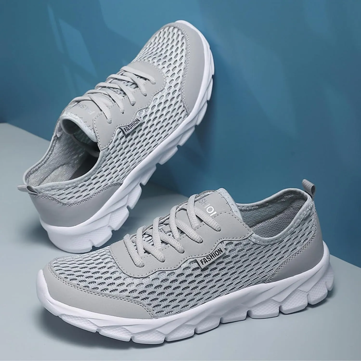 Men's Running Shoes Lightweight Breathable Walking Shoes Athletic Fashion Sneakers Casual Workout Tennis Shoes