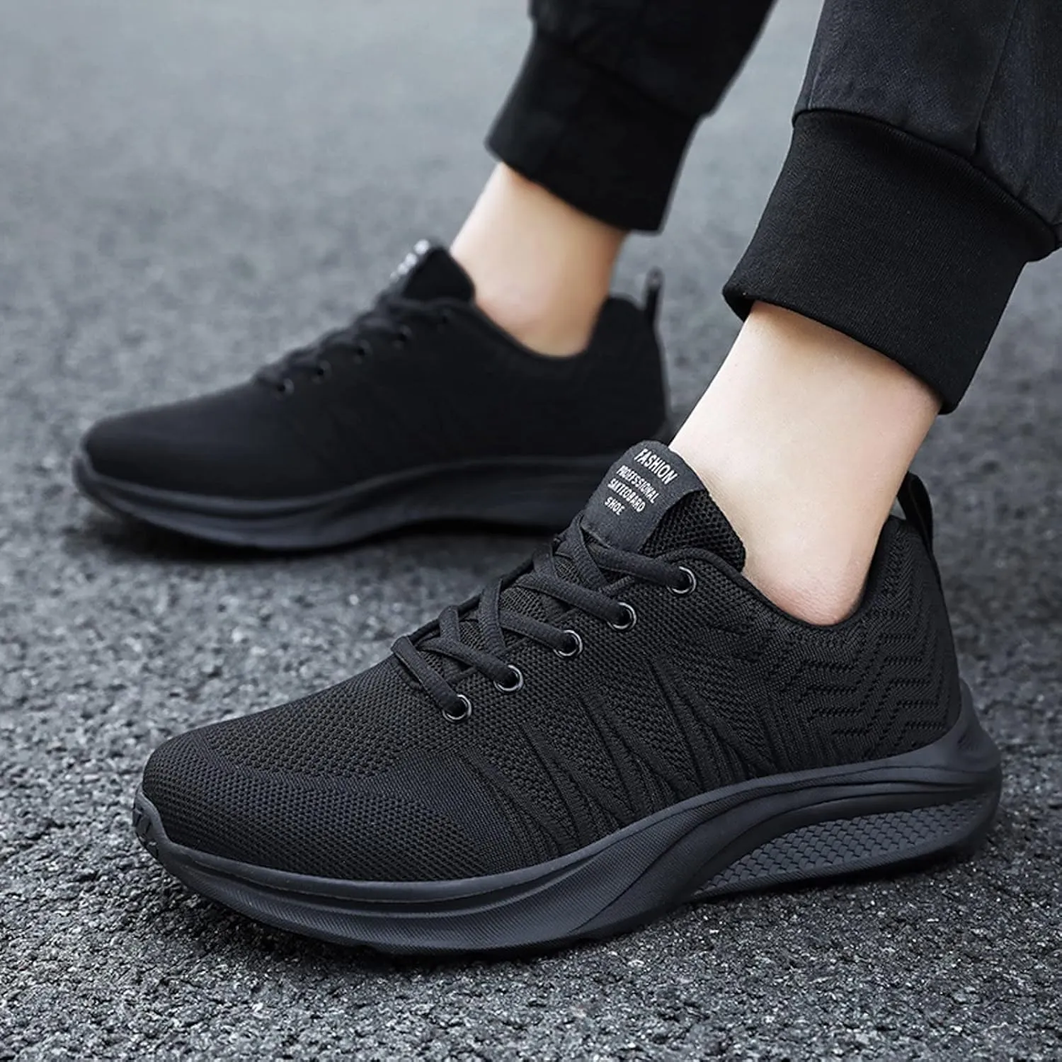 Mens Slip on Sneakers Non Slip Work Shoes for Men Men's Comfortable Walking Shoes Tennis Comfortable Tennis Men Sneaker Lightweight Breathable Mesh Slide Shoe on White Sneaker