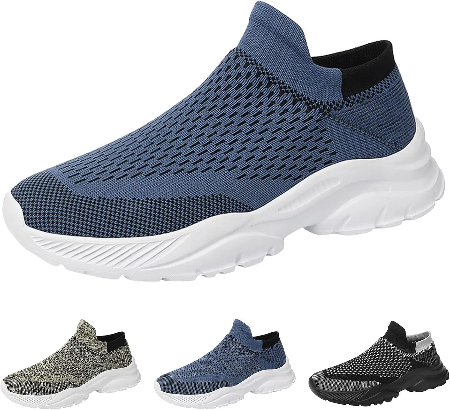 Men's Sneakers Mens Slip on Shoes Shoe for Men Walking Shoe for Men Sport Breathable Sneaker