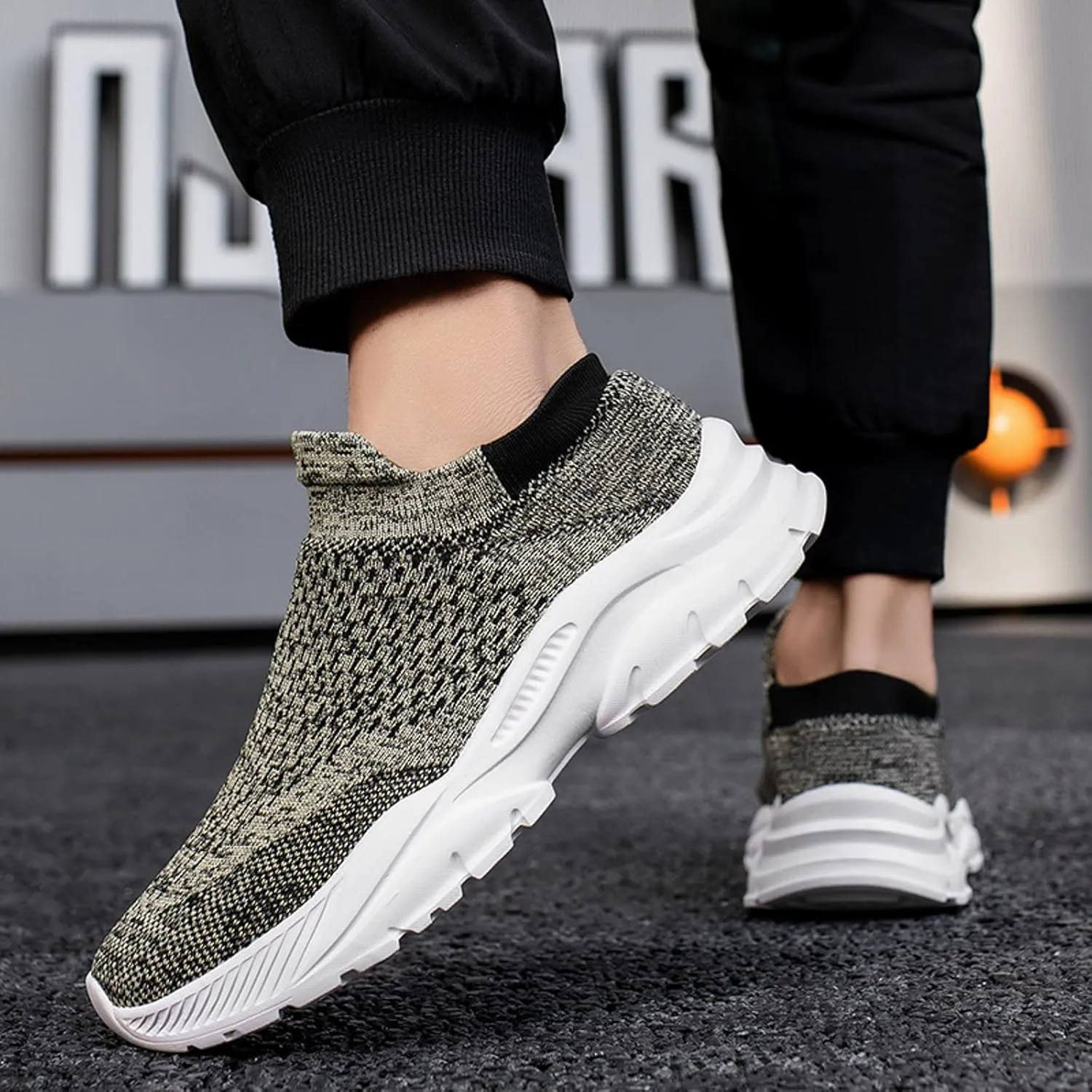 Men's Sneakers Mens Slip on Shoes Shoe for Men Walking Shoe for Men Sport Breathable Sneaker