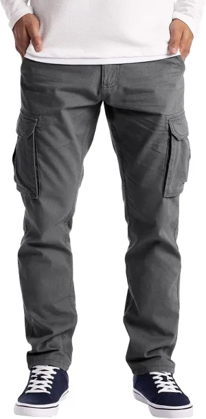 Men's Sweatpants Joggers with Pockets Baggy Elastic Drawstring Waist Baggy Trousers Lightweight Outdoor Workout Cargo Pants