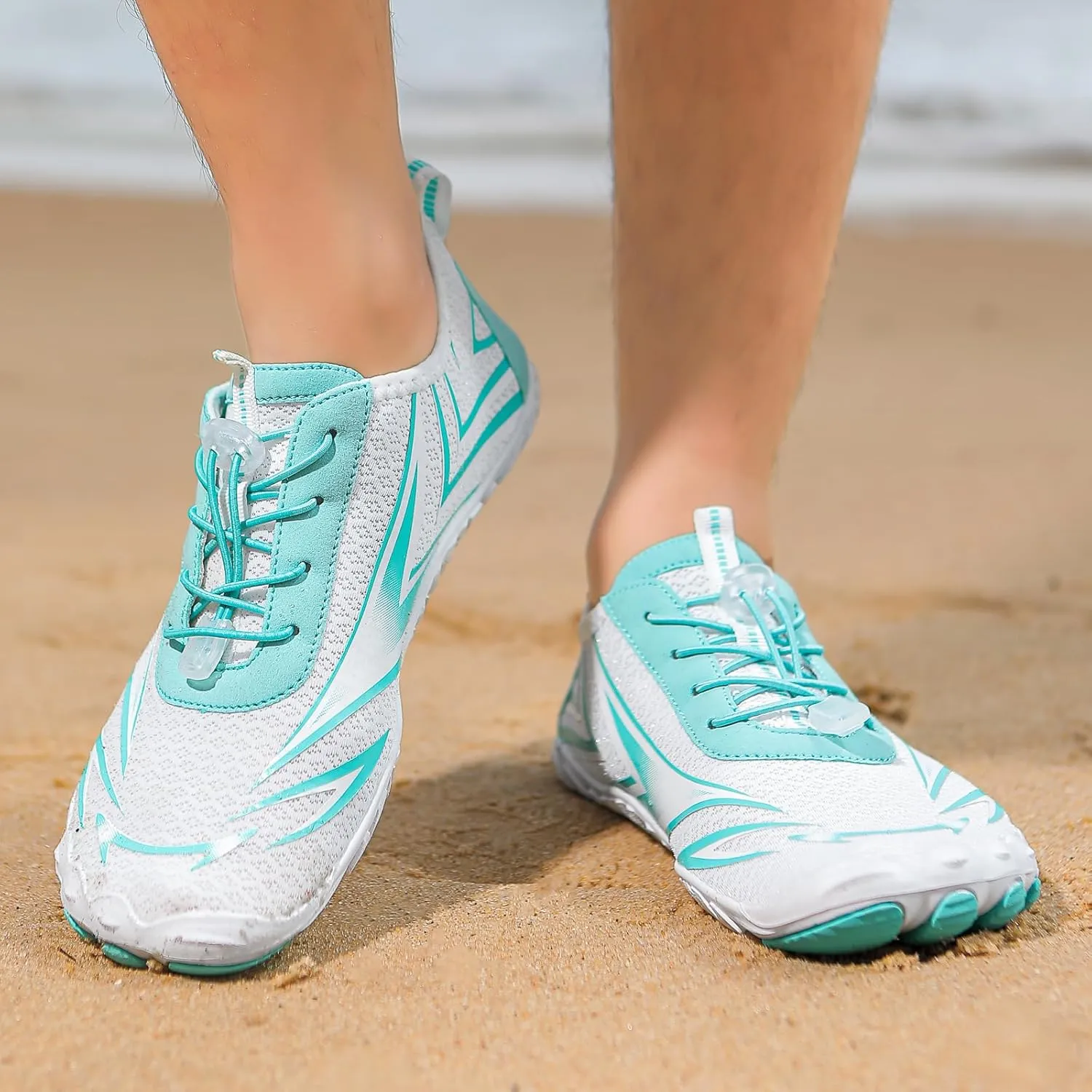 Men's Women's Barefoot Shoes Athletic Hiking Water Shoes Wide Toe Box Healthy & Non-Slip Breathable Barefoot Water Shoes Beach Pool Aqua Swim Surf Hiking Walking Shoes