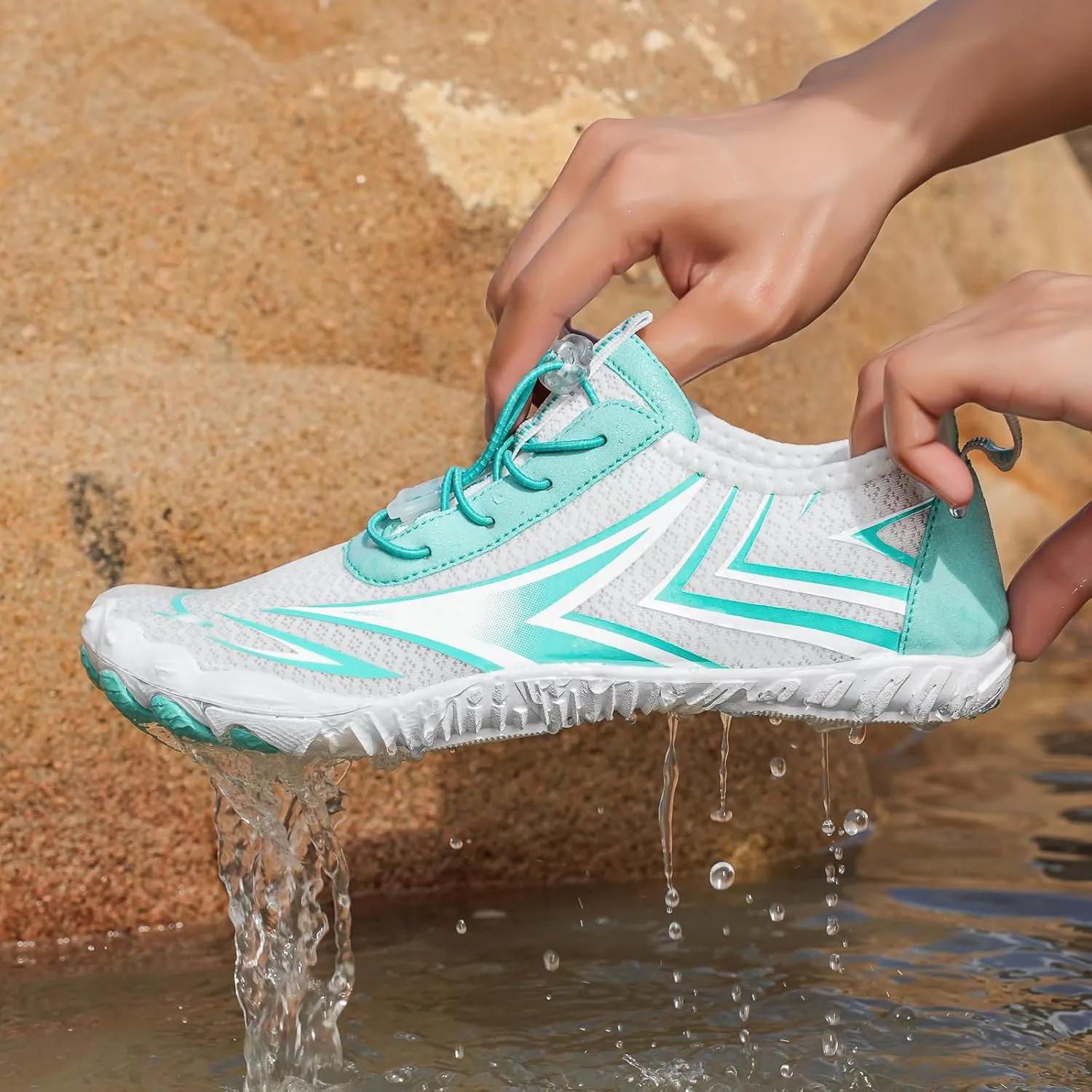 Men's Women's Barefoot Shoes Athletic Hiking Water Shoes Wide Toe Box Healthy & Non-Slip Breathable Barefoot Water Shoes Beach Pool Aqua Swim Surf Hiking Walking Shoes