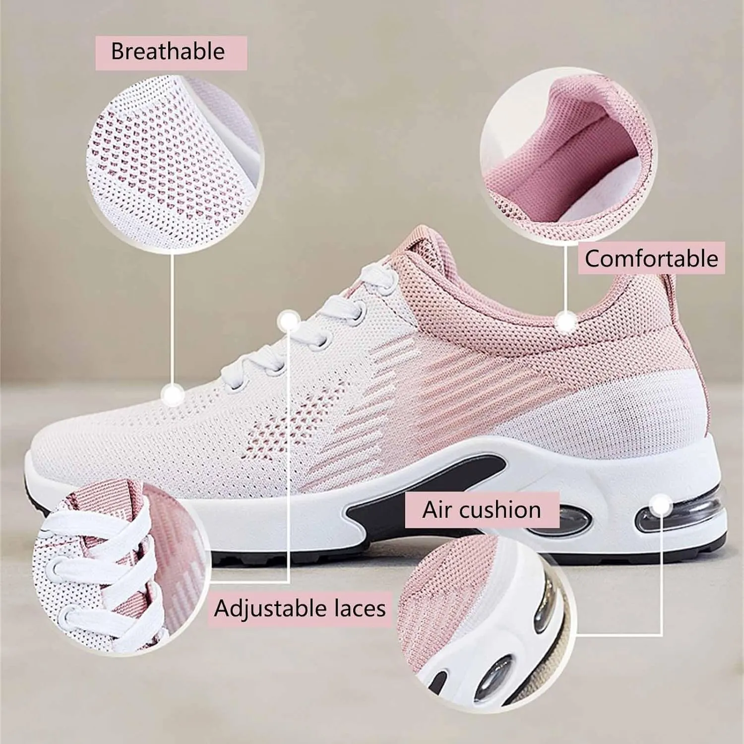 Musabela Women's Comfort Orthopedic Shoes Women's Orthopedic Shoes Comfort Arch Support Lightweight Walking