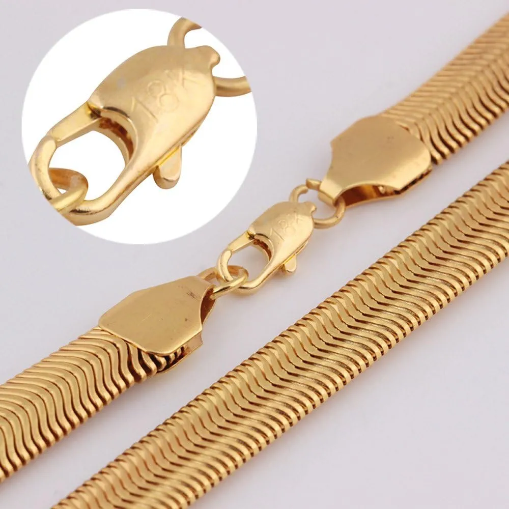 Necklaces for Women Dainty Gold Herringbone Choker Necklace for Women Thin Layered Chunky Snake Chain Necklaces for Teen