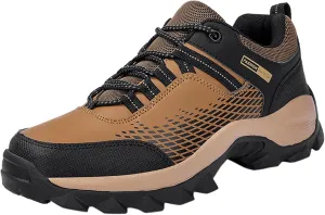 Non Slip Work Shoes for Men Walking Sneakers Comfortable Leather Casual Athletic Tennis Shoes Sneaker Men