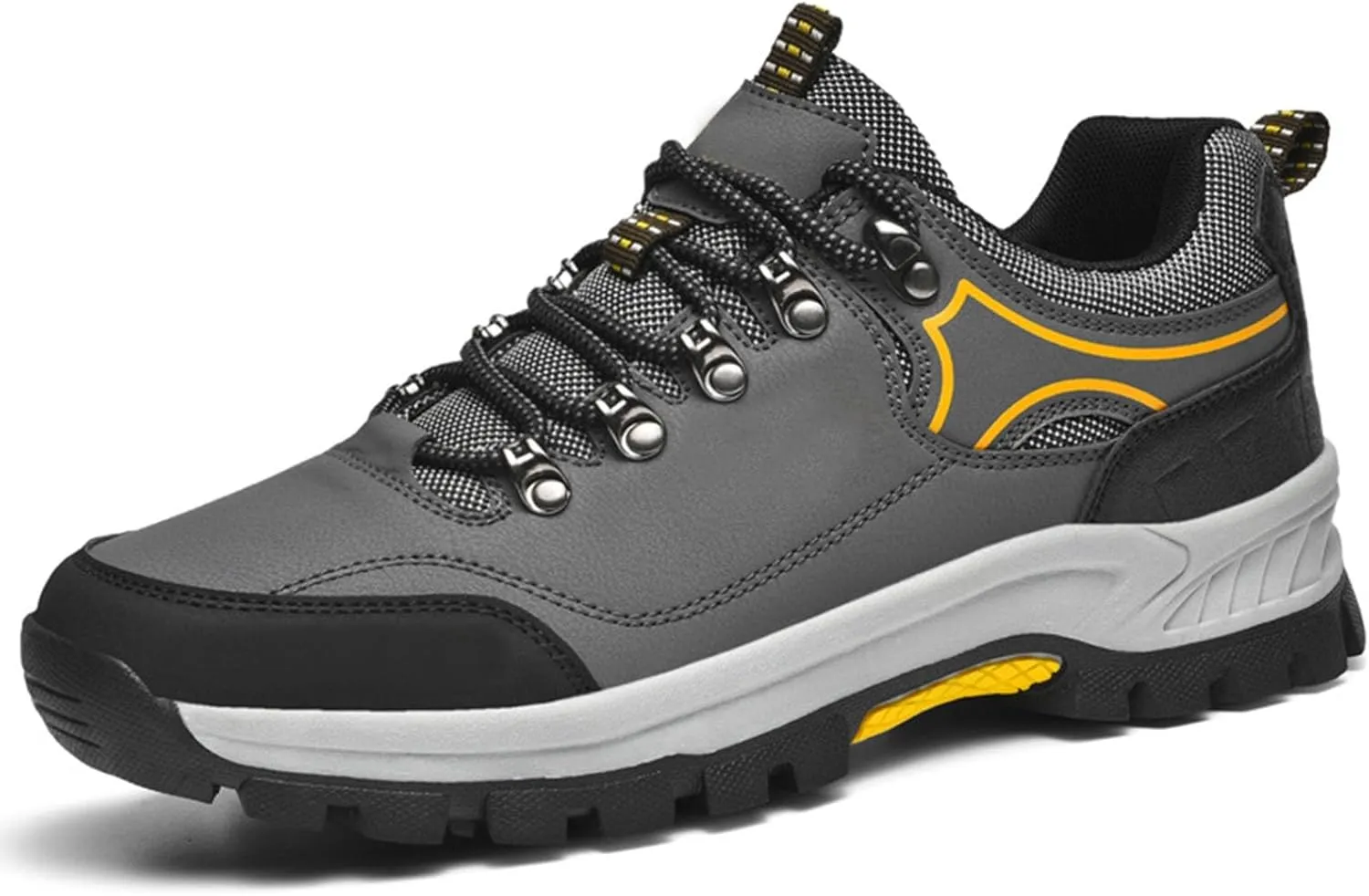 Orthopedic Air Cushion Shoes, Large Size Outdoor Men Hiking Shoes Soft Bottom Sneakers Breathable Mesh Lightweight Travel Shoes