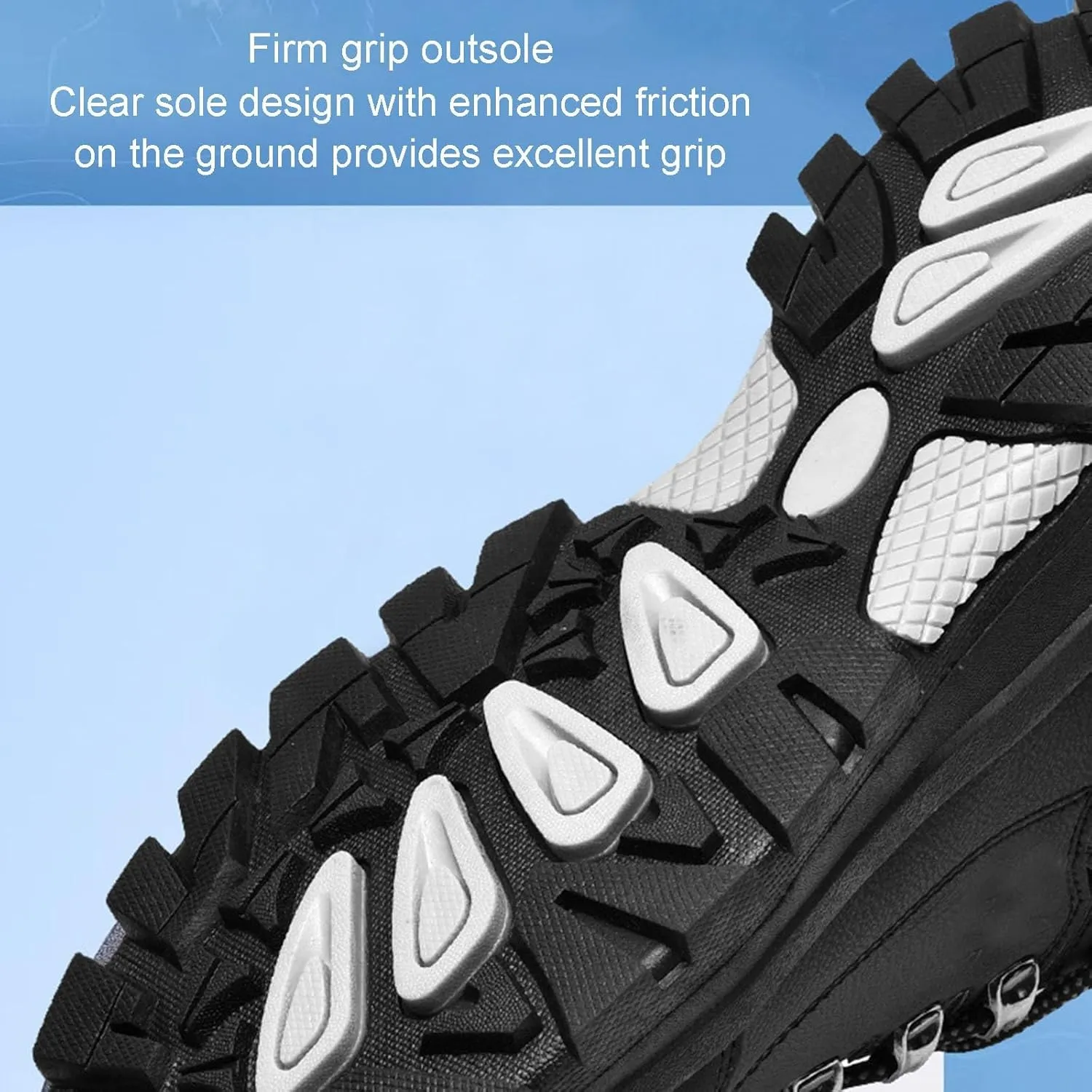 Orthopedic Air Cushion Shoes, Large Size Outdoor Men Hiking Shoes Soft Bottom Sneakers Breathable Mesh Lightweight Travel Shoes