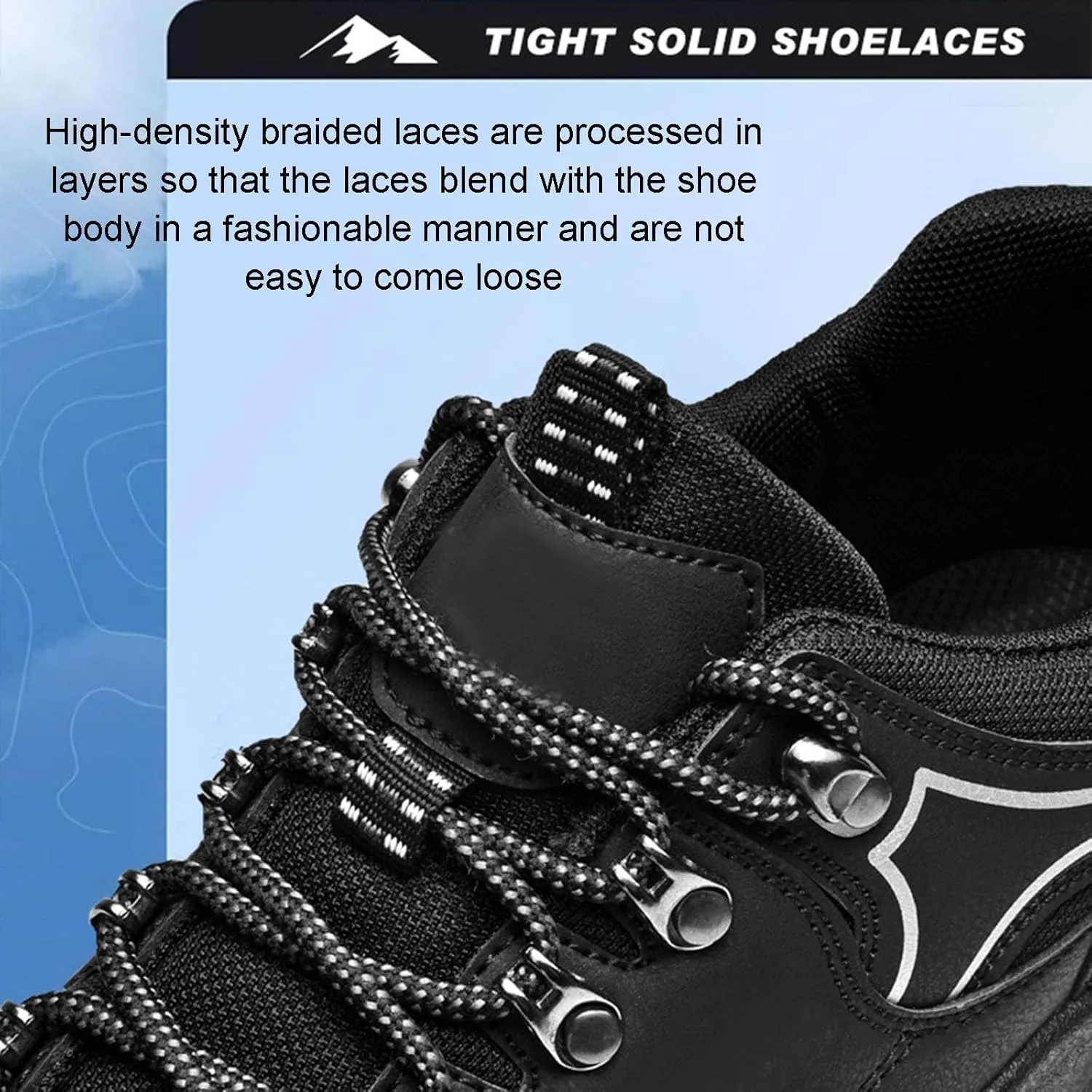 Orthopedic Air Cushion Shoes, Large Size Outdoor Men Hiking Shoes Soft Bottom Sneakers Breathable Mesh Lightweight Travel Shoes