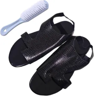 Orthopedic Bunion Corrector Sandals, Womens Comfy Animal Print Crocodile Pattern Bunion Corrector Shoes, Flat Casual Summer Vacation, for Big Toe Bone Correction Arch Support