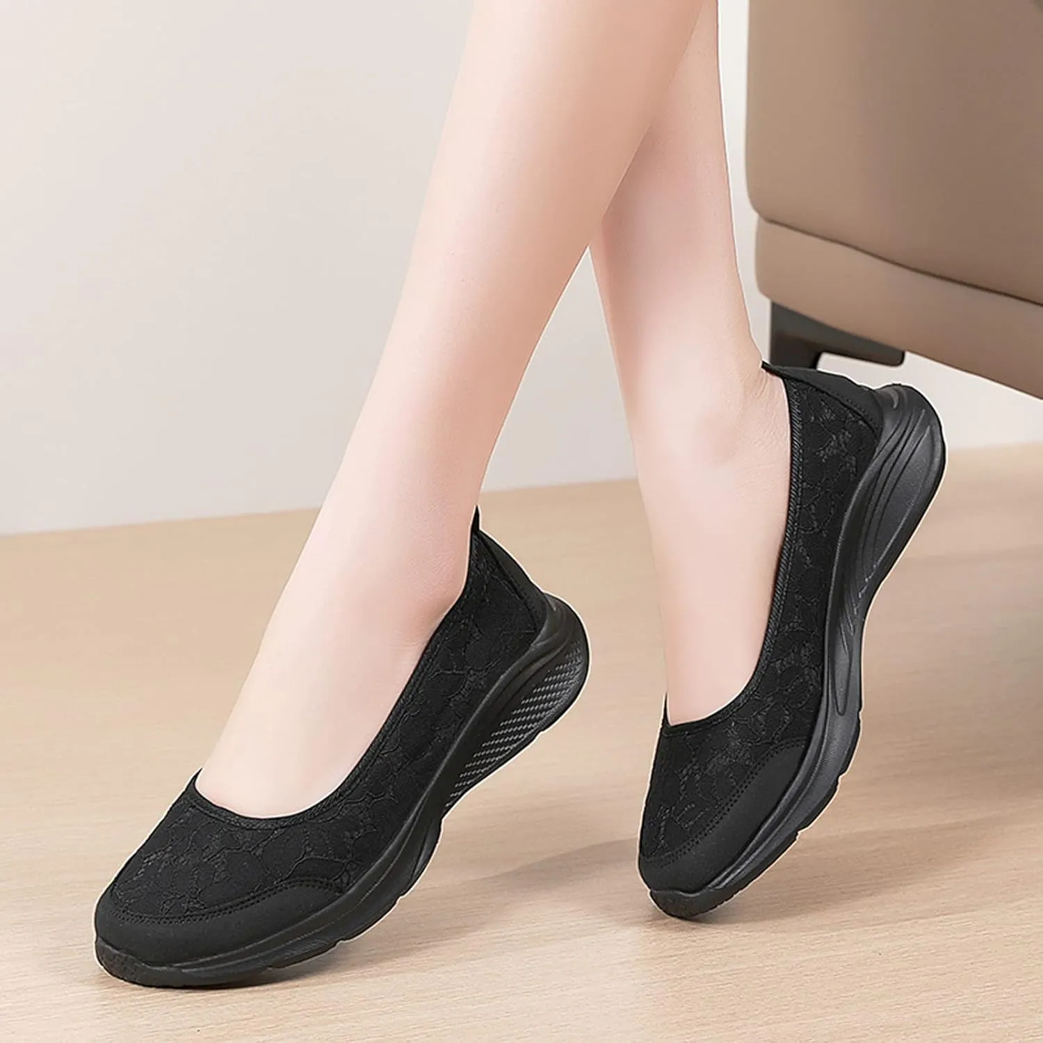 Orthopedic Casual Shoes for Plantar Fasciitis Relief Womens Slip On Walking Sneakers with Arch Support Comfortable Loafers Diabetic Feet