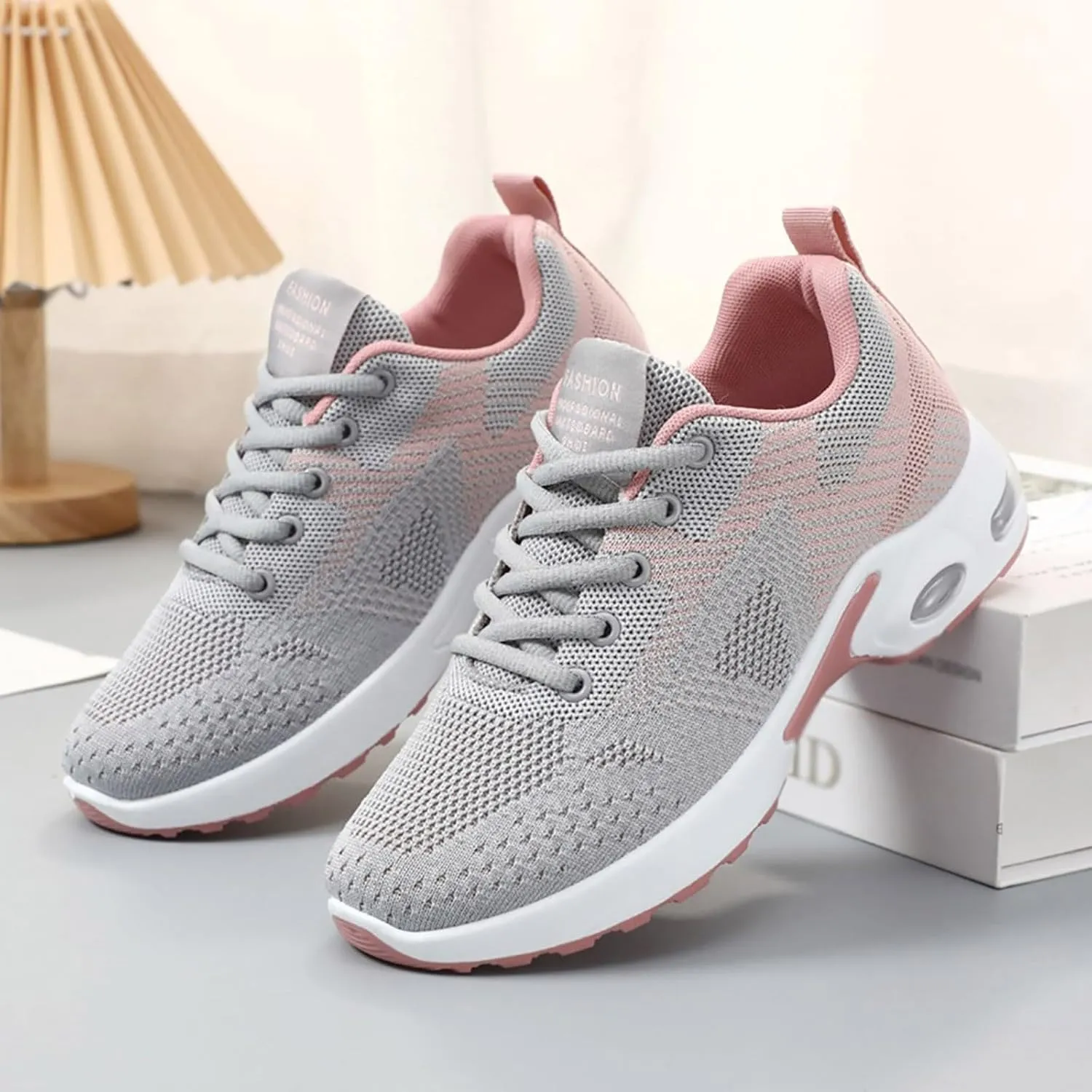 Orthopedic Shoes for Women, Comfort Wear Orthowear Sneakers Breathable Mesh Casual Footwear Walking Running Sneakers with Arch Support Soft Comfy Cushion