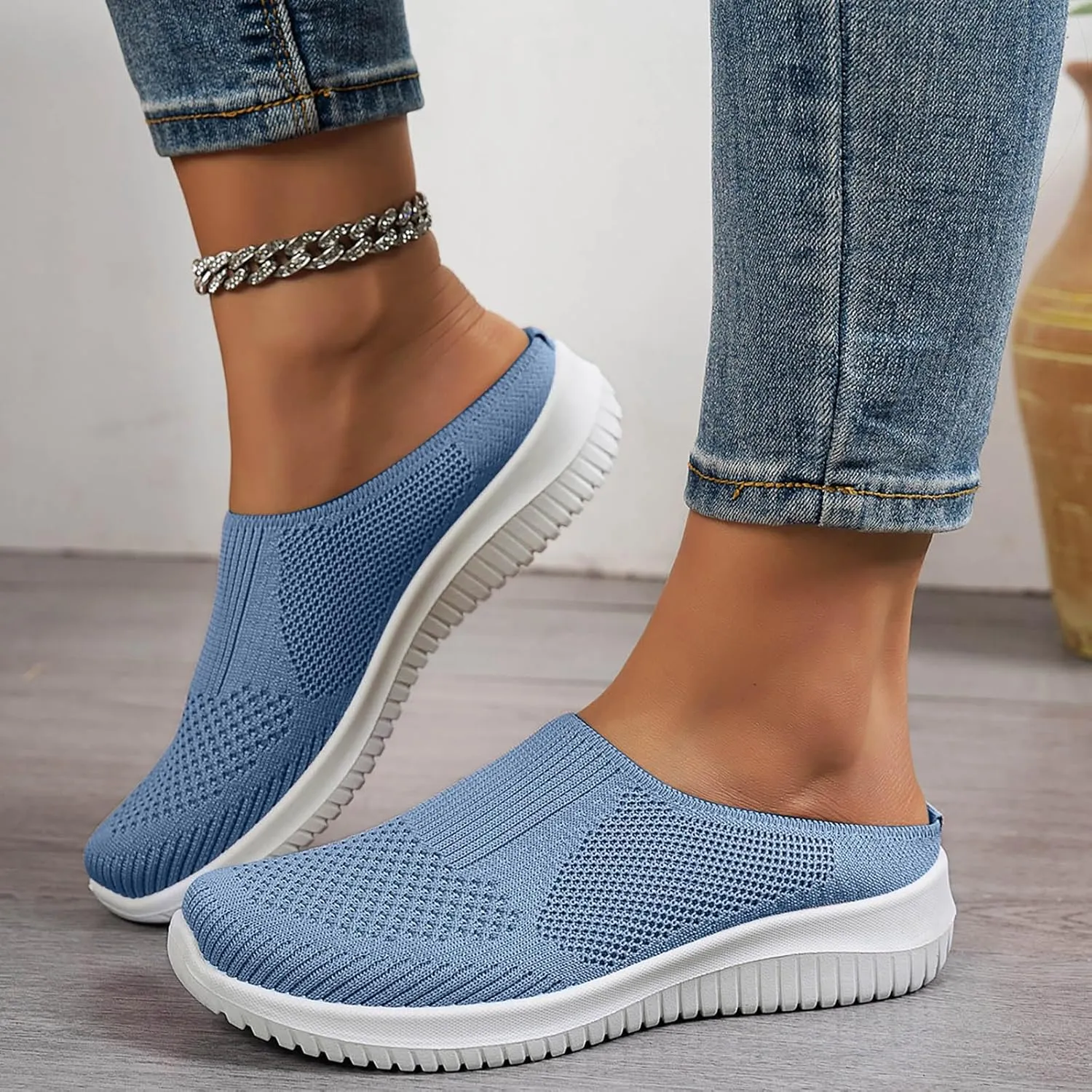 Orthopedic Sneakers For Women 2025 Closed Toe Indoor Outdoor Slip-On Slides Comfortable Summer Beach Slippers Vacation Breathable Soft Cushion Casual Daily Walking Shoes