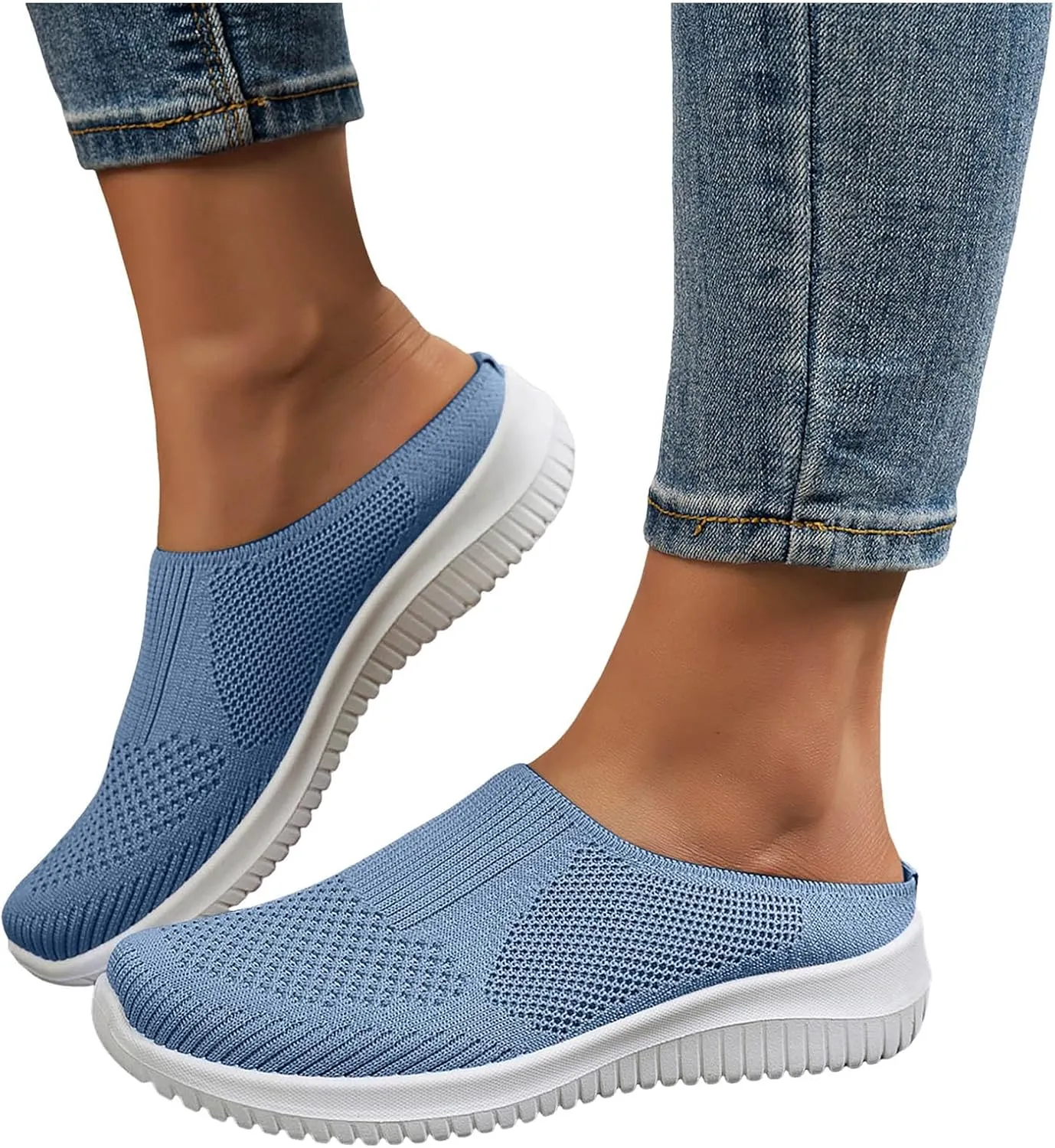 Orthopedic Sneakers For Women 2025 Closed Toe Indoor Outdoor Slip-On Slides Comfortable Summer Beach Slippers Vacation Breathable Soft Cushion Casual Daily Walking Shoes