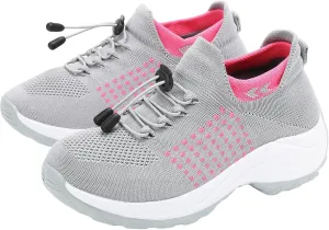 Orthopedic Sneakers for Women Walking Shoes Slip on Trainers Comfort Wear Nurse Shoes Sneakers Comfortable Casual Athletic Shoe Plantar Fasciitis Breathable Arch Support Non Slip Sneaker
