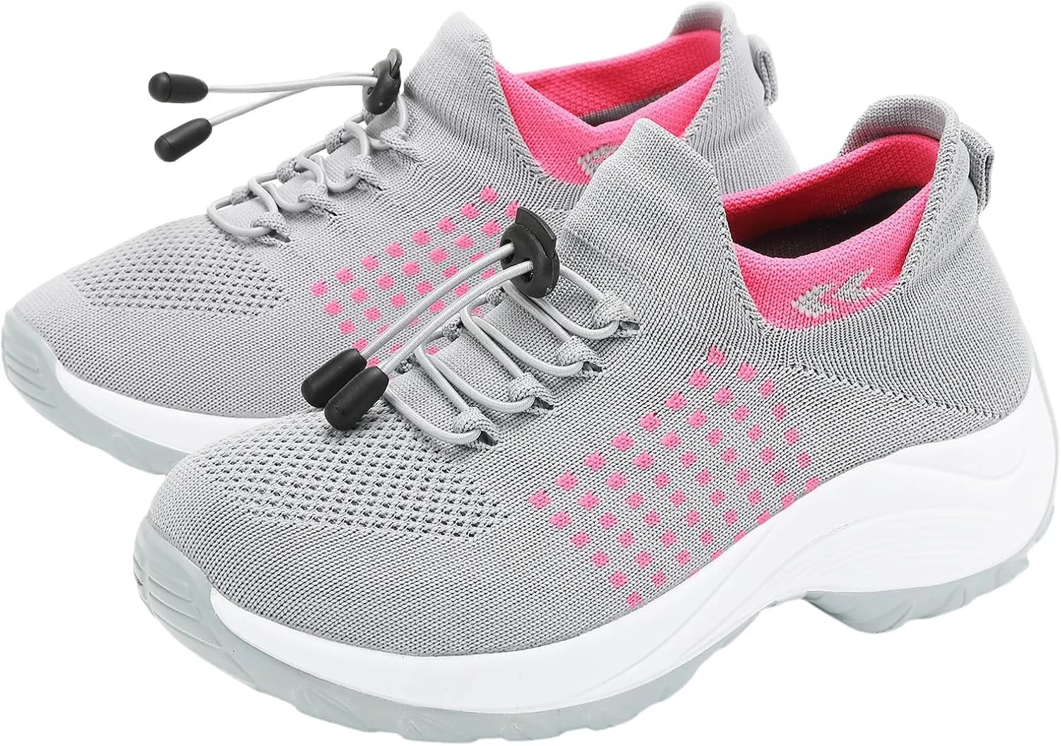 Orthopedic Sneakers for Women Walking Shoes Slip on Trainers Comfort Wear Nurse Shoes Sneakers Comfortable Casual Athletic Shoe Plantar Fasciitis Breathable Arch Support Non Slip Sneaker