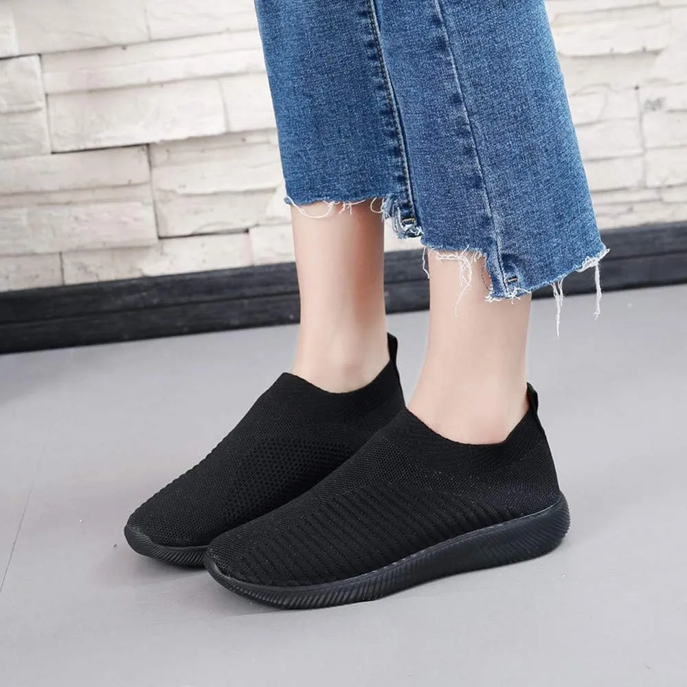 Orthopedic Walking Shoes for Plantar Fasciitis Relief Womens Slip On Sneakers with Arch Support Comfortable Casual Loafers Diabetic Foot Pain