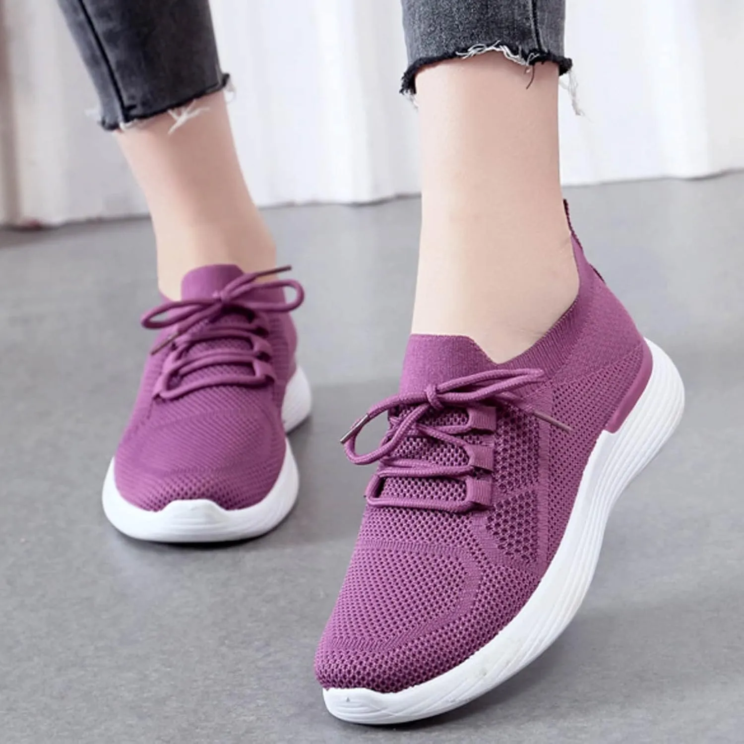Platform Sneakers for Women Fashion Tan Zapatos Antideslizantes para Mujer De Trabajo Womens White Athletic Shoes Size 9.5 Black Running Sneakers for Women Extra Wide Toe Box Athletic Shoes Women